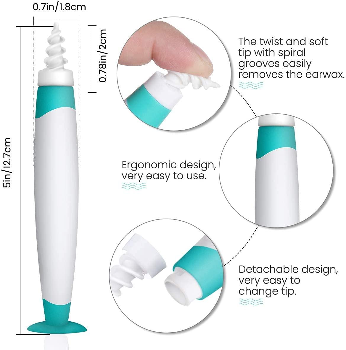 Ear Cleaner, tai với cốc hút, xoắn ốc