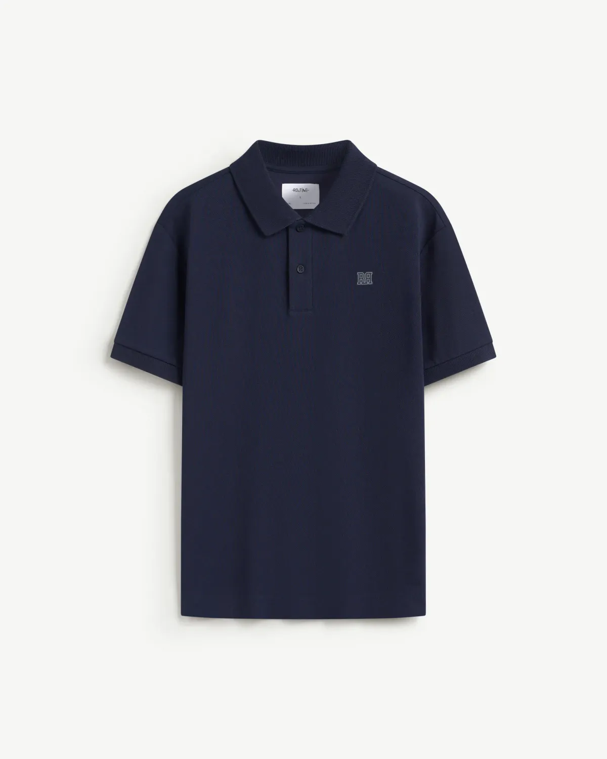 Áo polo tay ngắn nam phối cổ gắn patch Form Fitted - ROUTINE 10F25POL008