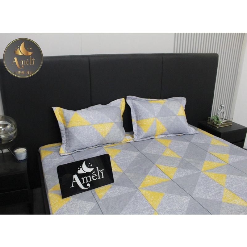 Bộ ga gối Cotton 100% Lụa Hàn Quốc cao cấp, ga chun đủ size đệm 2m*2m2 sẵn tại Sam-store