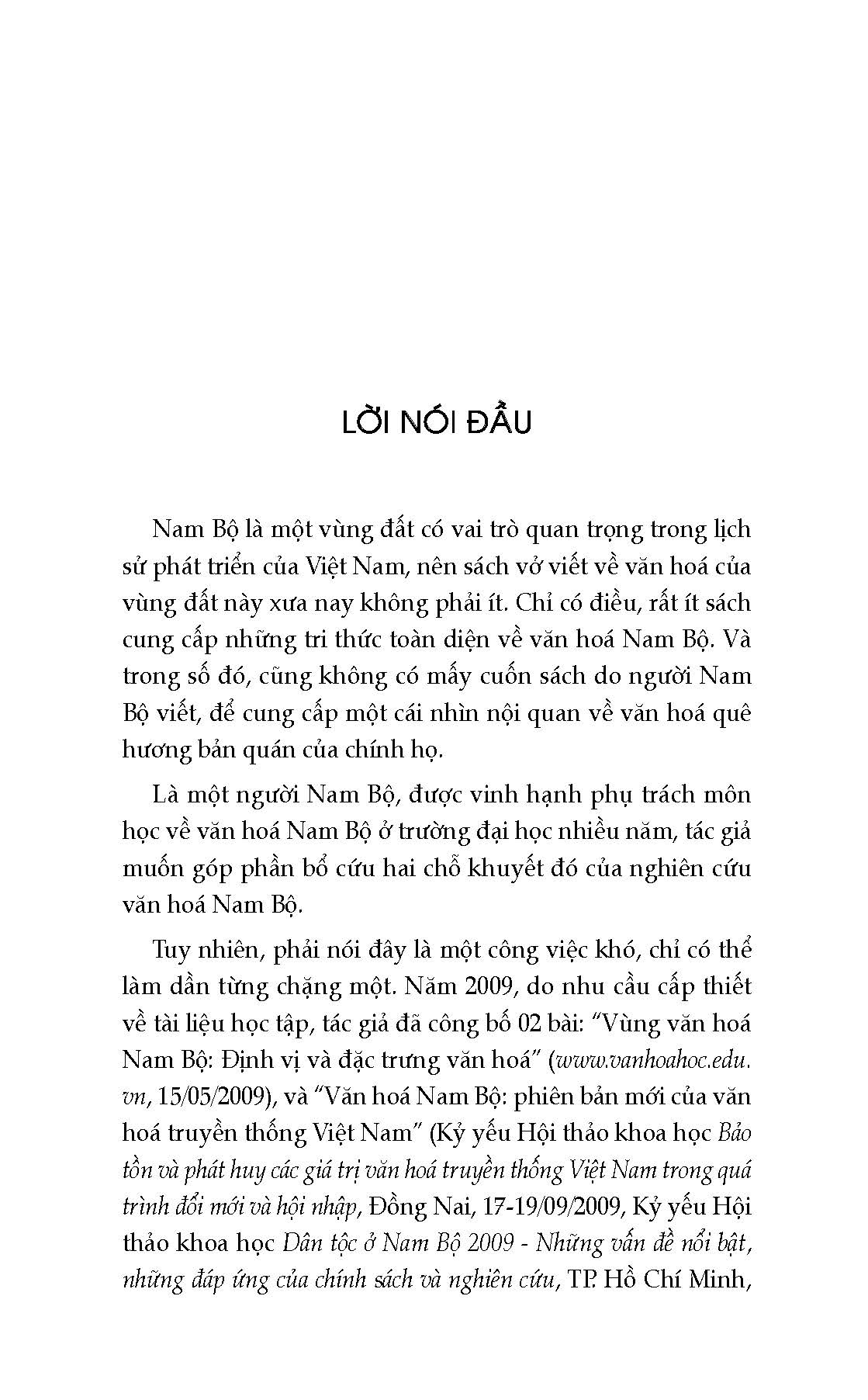 Văn Hóa Nam Bộ Việt Nam Trước Kỷ Nguyên Vươn Mình, Quyển 1: Không Gian Văn Hóa Nam Bộ