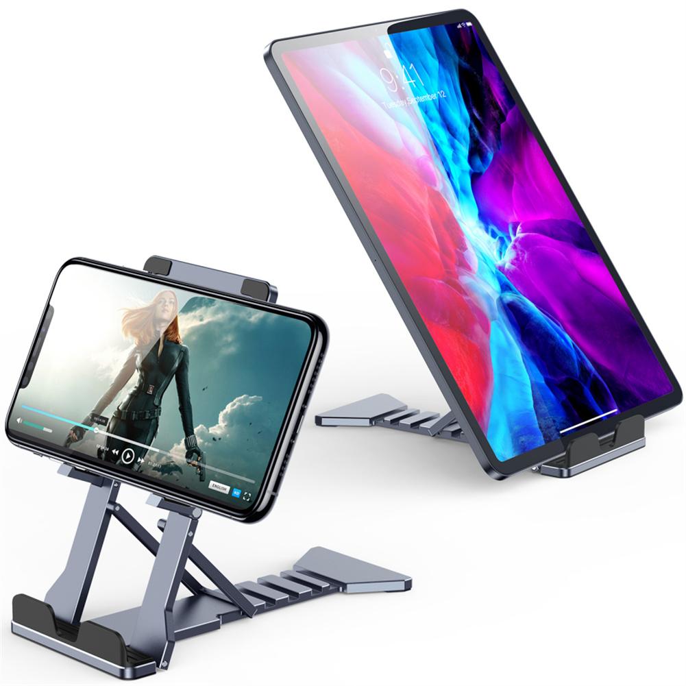 Aluminum Alloy Adjustable Phone Stand Base Multi-angle Bracket Desktop Upgrade Holder Compatible For Ipad Tablet Pc