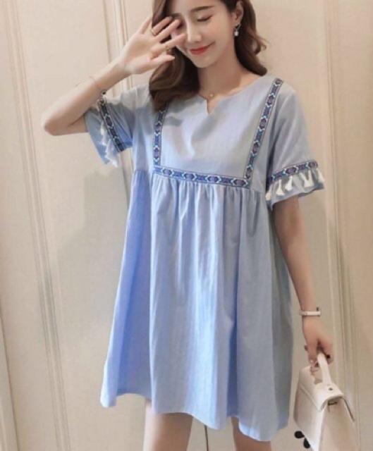 Đầm bầu babydoll, váy bầu cho mẹ và bé trước và sau sinh