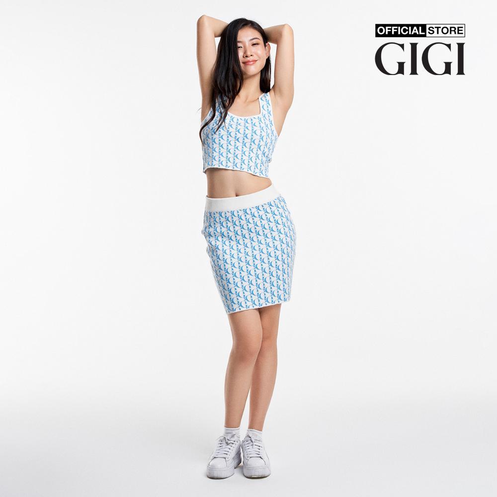 GIGI - Áo hai dây nữ croptop cổ vuông trẻ trung G1305K231708
