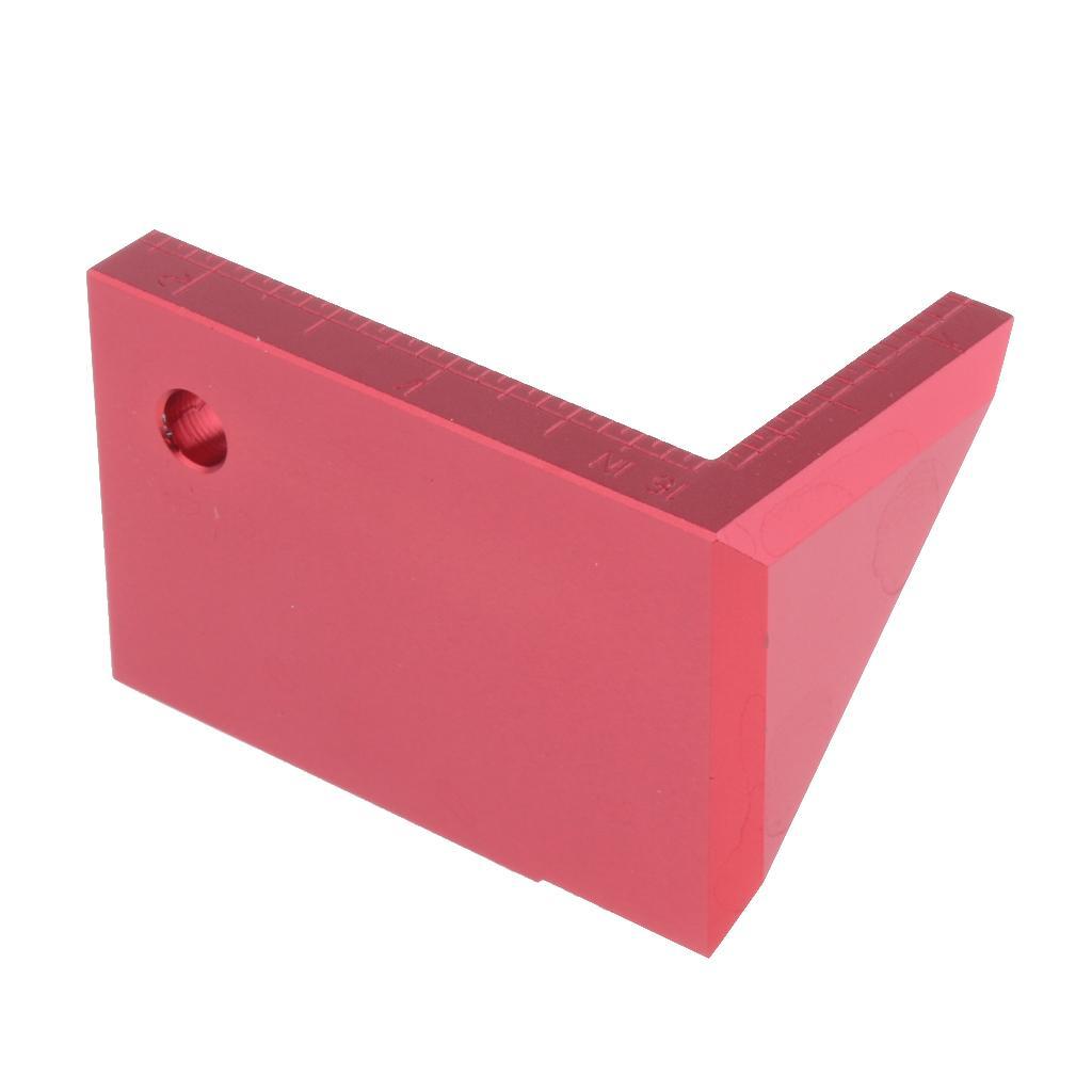 45Degree Center Ruler Metric System Woodworking Angle Scribe Line Drawing Ruler