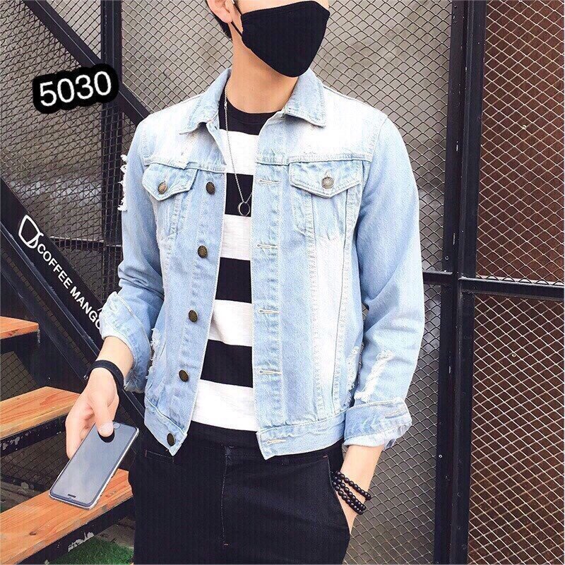 áo khoác jean nam mẩu mới hàng tốt 89