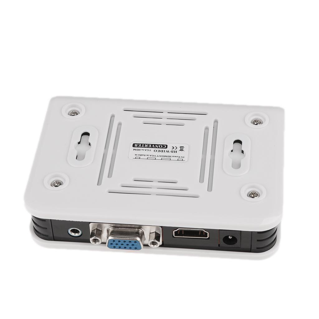 VGA to HDMI 1080P Full HD HDTV Video Converter Adapter Box for Laptop HDTV