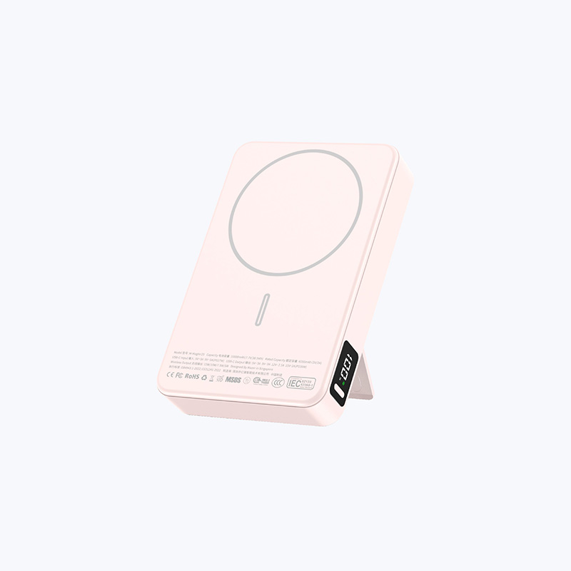Pin Sạc Dự Phòng Không Dây MAZER MagAir21 Qi2 15W PD 30W 10000mAh Chứng Nhận CCC Có Chân Đế Nhôm Màn Hình Led Mỏng 19mm Hàng Chính Hãng