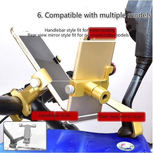 Giá đỡ điện thoại trên xe máy chống sốc