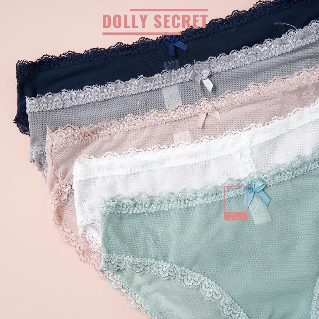 Quần lót ren gợi cảm sexy siêu mỏng xuyên thấu thoáng mát cao cấp ZENIA DOLLY SECRET QL025