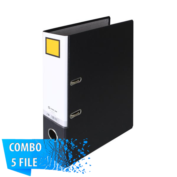 Combo 5 File đựng tài liệu A4-S 7cm - KING JIM 2695GSV cao cấp