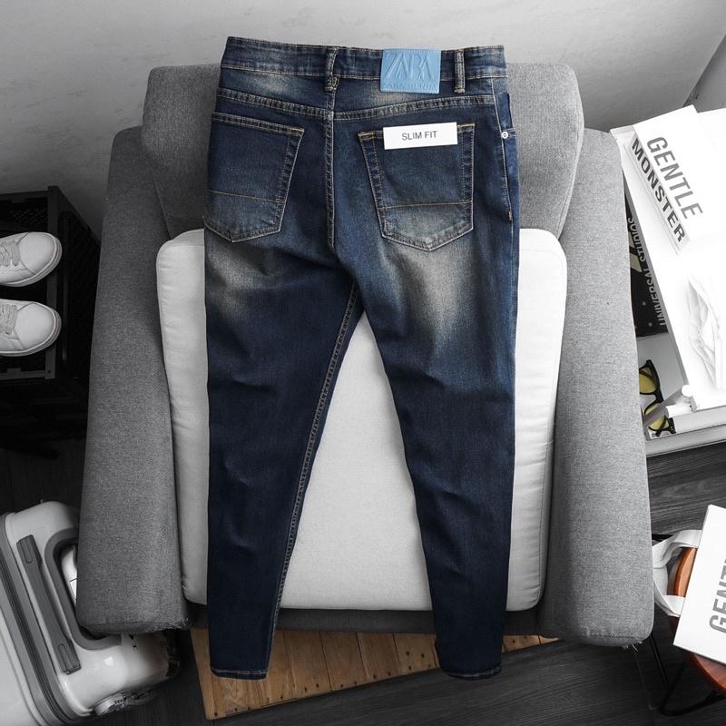 Quần jean nam cao cấp VNXK dáng ôm jean co giãn chất xịn