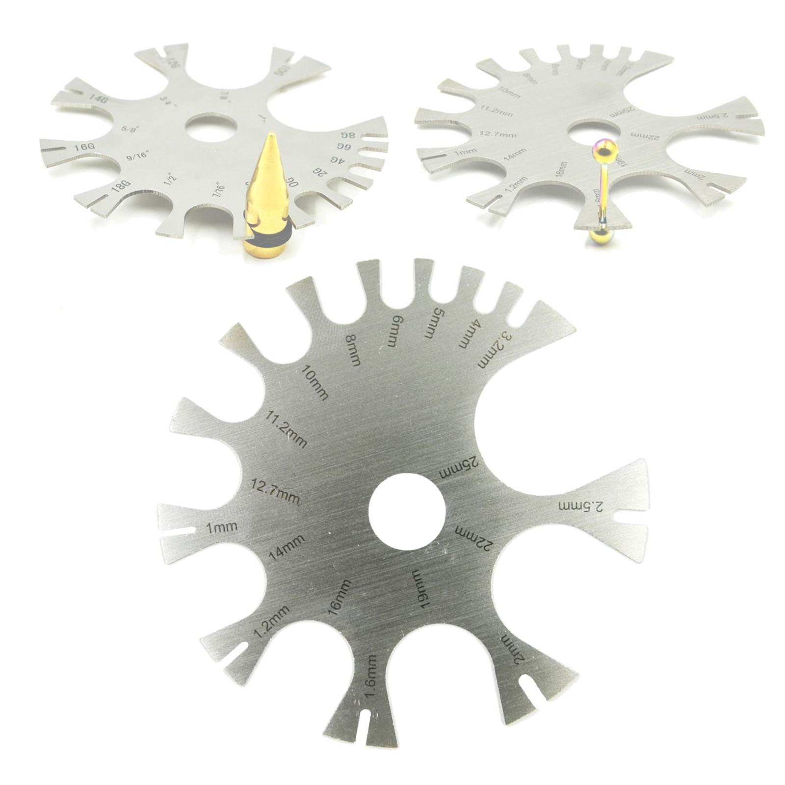 Body Jewelry Piercings Profession Measure Tool for Ear Barbell