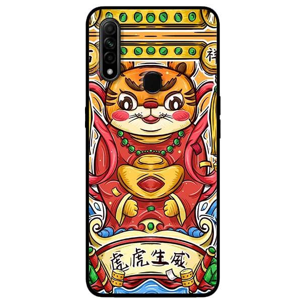 Ốp lưng dành cho Oppo A31 / A8  - Hổ Ôm Vàng