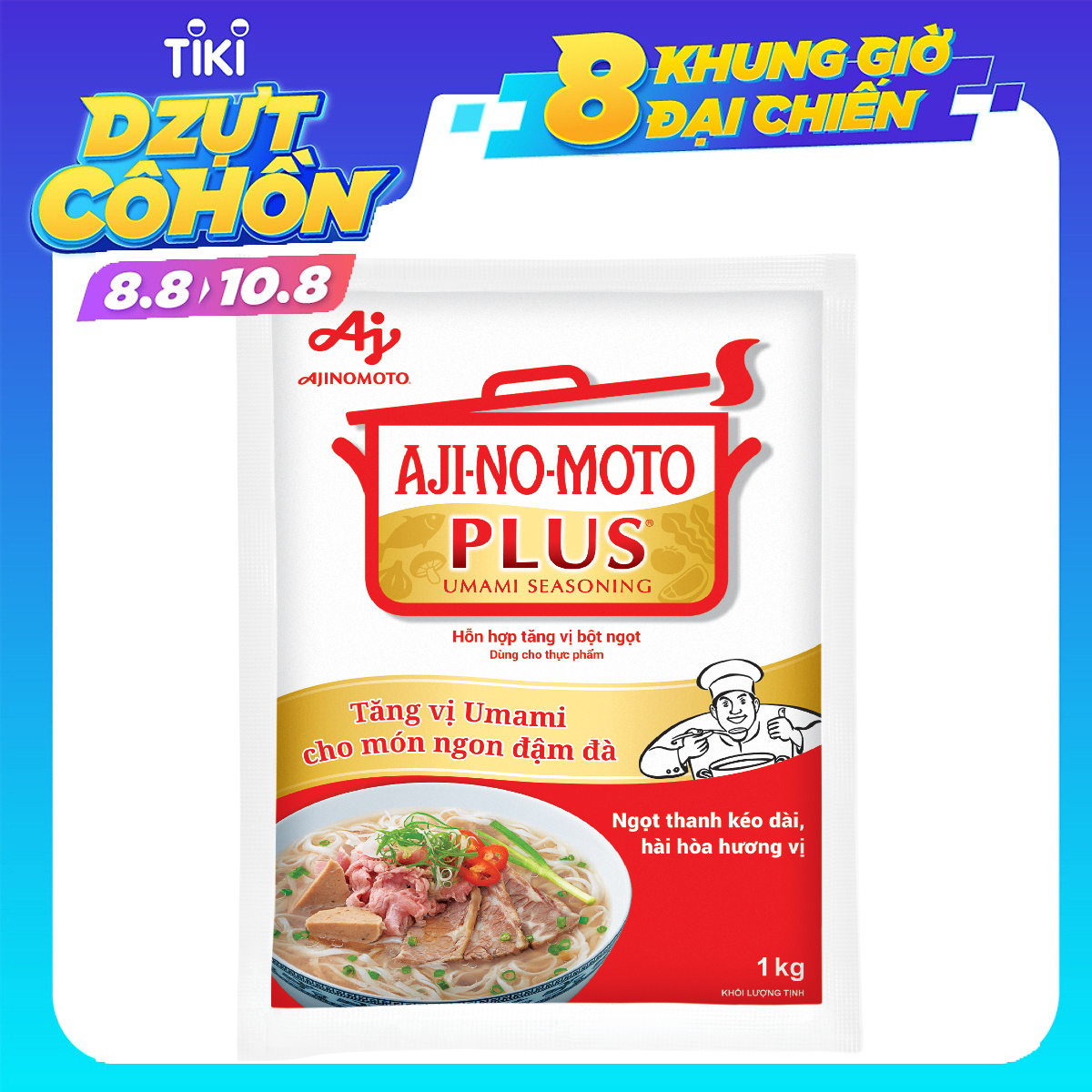 Bột Ngọt Ajinomoto Plus 1kg (Bao Bì Mới)