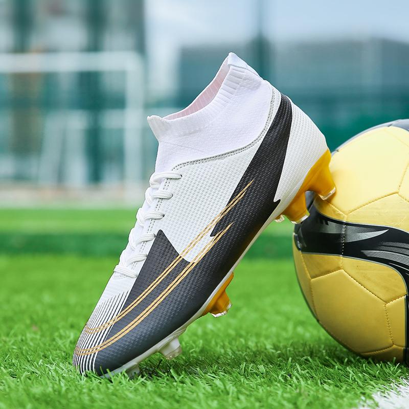 LCRTZKG 2022Men cao mắt cá chân FG giày bóng đá nhân tạo sân bóng đá khởi động tăng cường kiểm soát đào tạo giày Nhiều trẻ em bóng đá phong cách tùy chọn