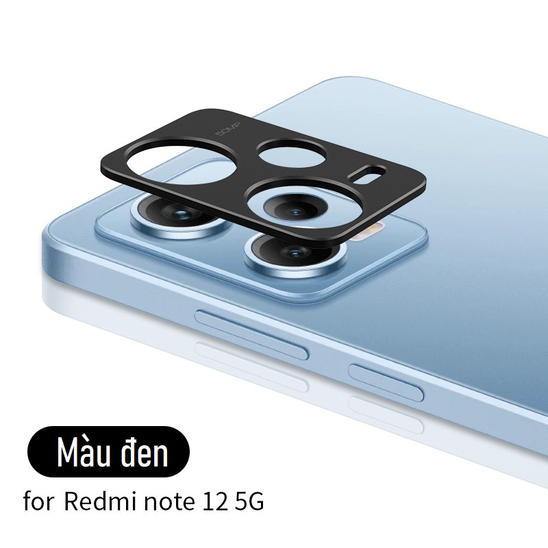 Miếng Dán Bảo Vệ Camera cho Xiaomi Redmi Note 12 Pro, Redmi Note 12 4G/ 5G HỢP KIM NHÔM, Miếng dán camera Chống Trầy Xước Đẹp Sang Trọng
