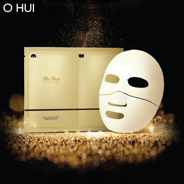 Mặt nạ tinh chất vàng 24k làm sáng và tái sinh da OHUI The First Geniture Ampoule Mask 40ml-Gimmick