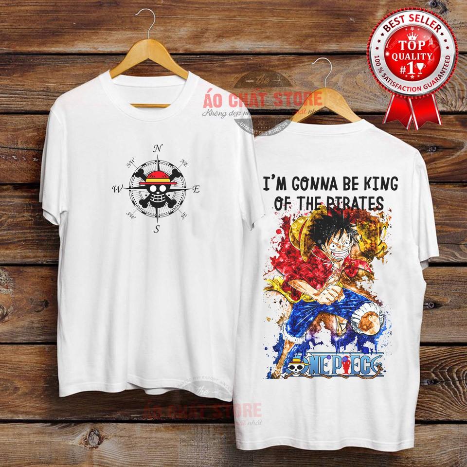 Áo Thun LUFFY MŨ RƠM Cực Ngầu - Áo Phông ONE PIECE LUFFY KING OF PIRATES Tshirt OP116