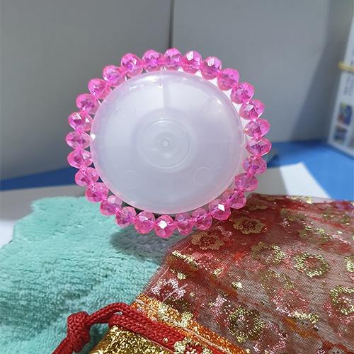Vòng tay chuỗi pha lê bánh cam nhiều màu 8li