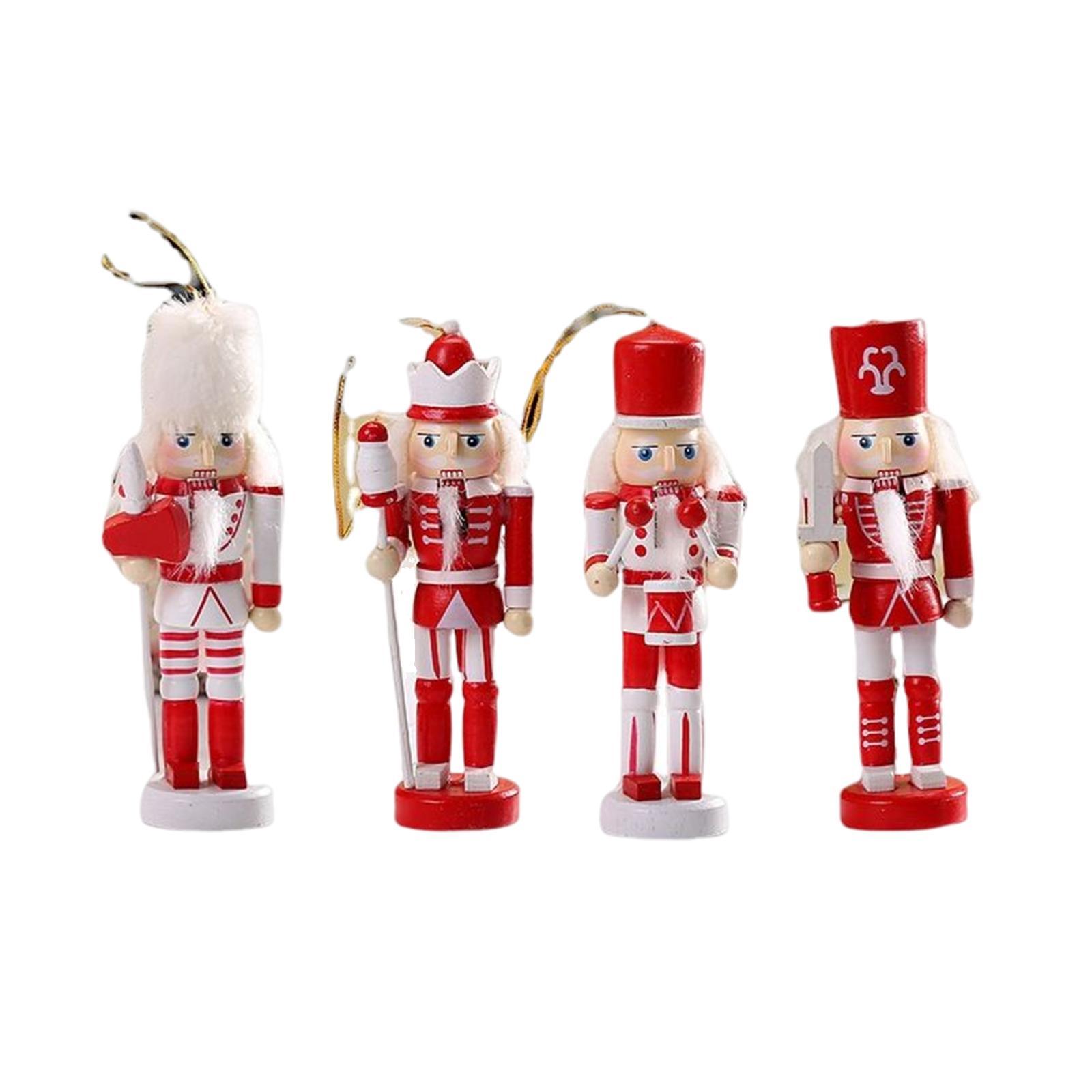 6Pcs Nutcracker Figures Decor Figures Nutcracker Soldier for Home Decor