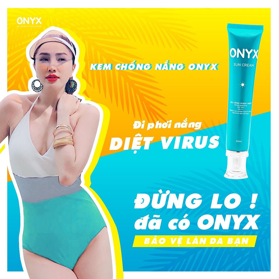 Kem Chống Nắng ONYX Giúp Bảo Vệ Da Trước Tác Hại Của UVB &amp; UVA SPF 50+/PA+++ ONYX SUN CREAM (50ml)