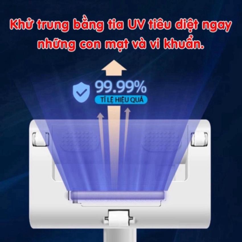 Máy hút bụi giường nệm, máy hút bụi mini cầm tay có tia UV khử khuẩn, hút ẩm không khí, bảo hành 12 tháng HB2