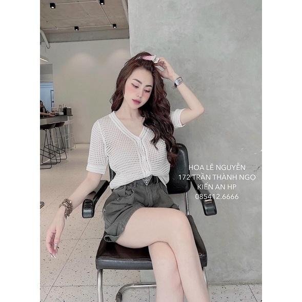 ÁO LEN LƯỚI CỔ V