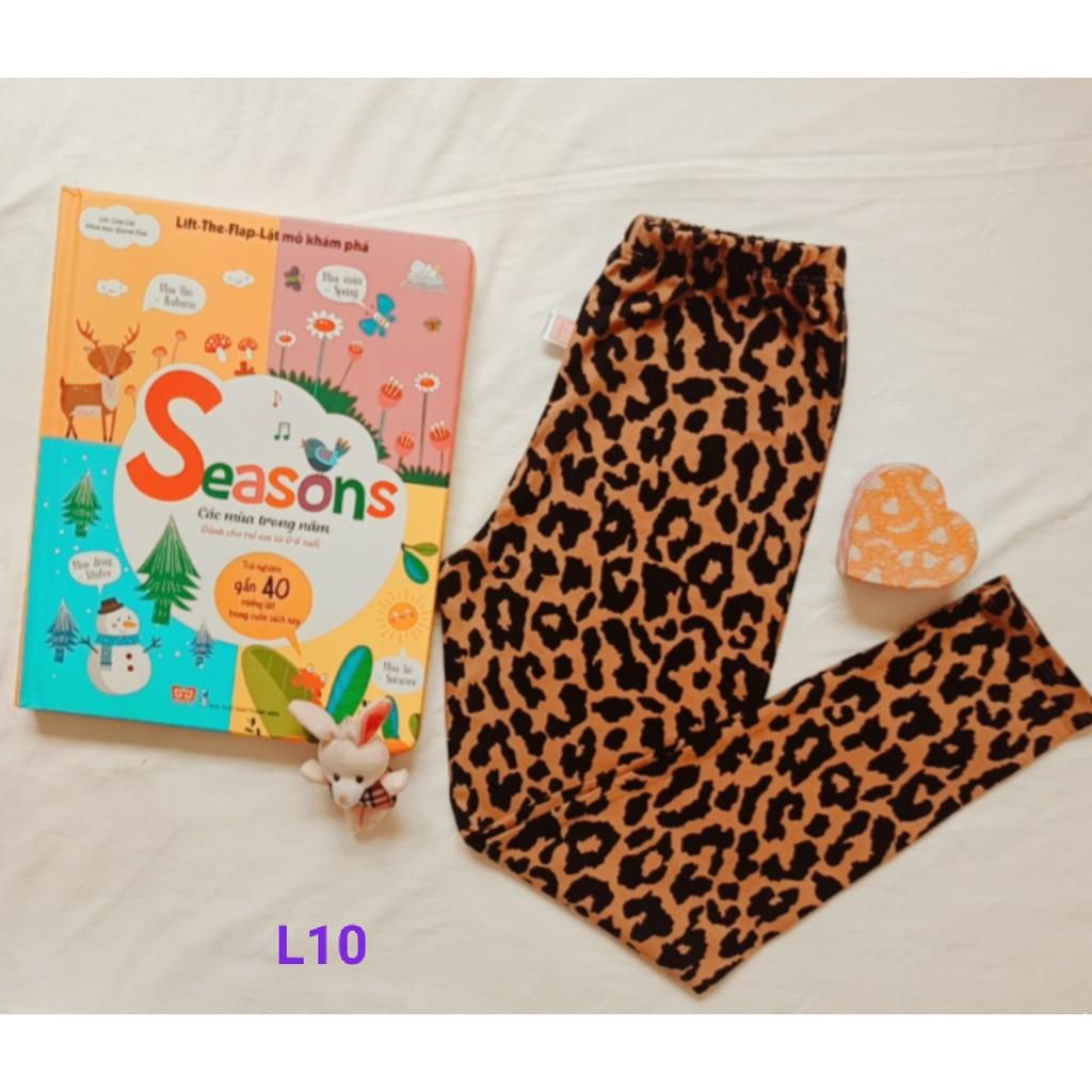 QUẦN THUN LEGGING KIDS COTTON 100% CO GIÃN THOẢI MÁI