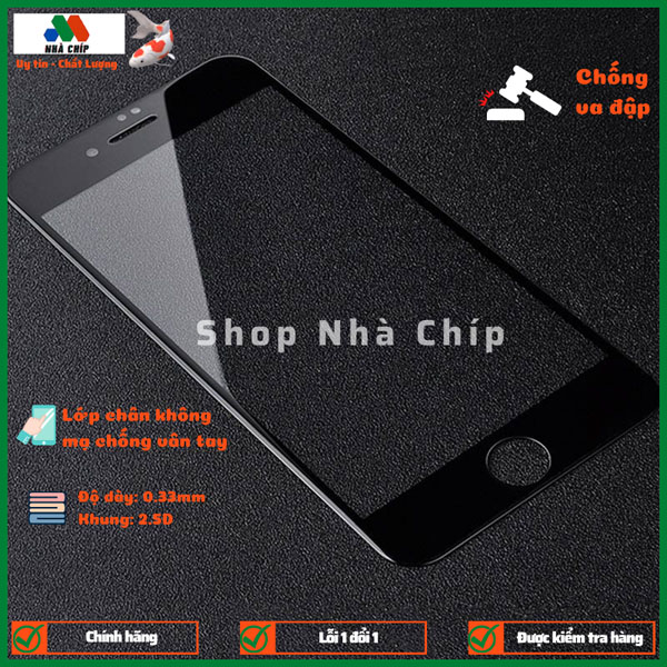 Kính Cường Lực G5 Full Màn Hình cho các dòng Iphone - Hàng chính hãng