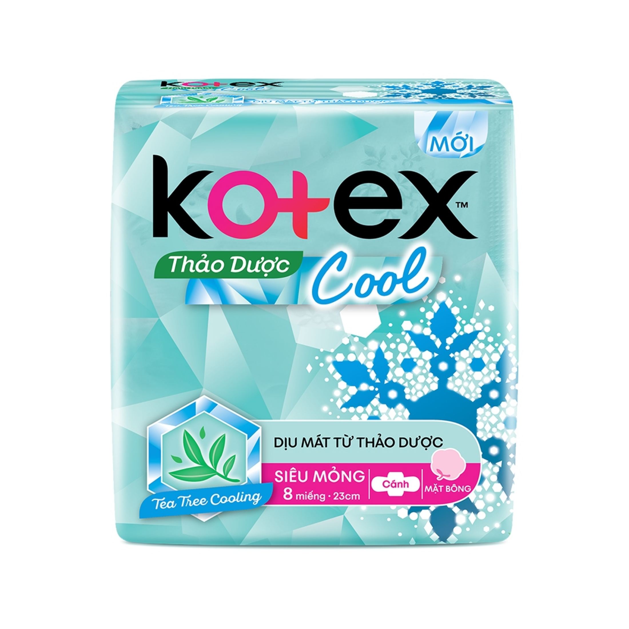 Băng Vệ Sinh Kotex Thảo dược Cool cánh 8 miếng