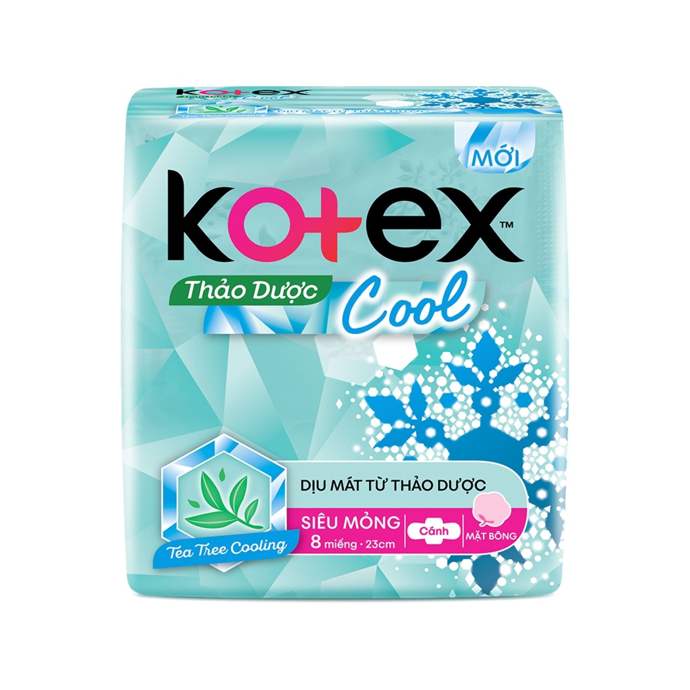 Băng Vệ Sinh Kotex Thảo dược Cool cánh 8 miếng