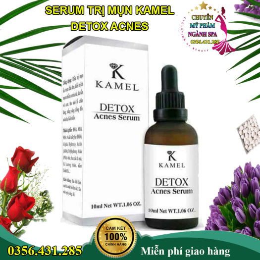 Cách Trị mụn, SERUM TRỊ MỤN KAMEL DETOX ACNES giúp sạch hoàn toàn mụn trong 7 ngày