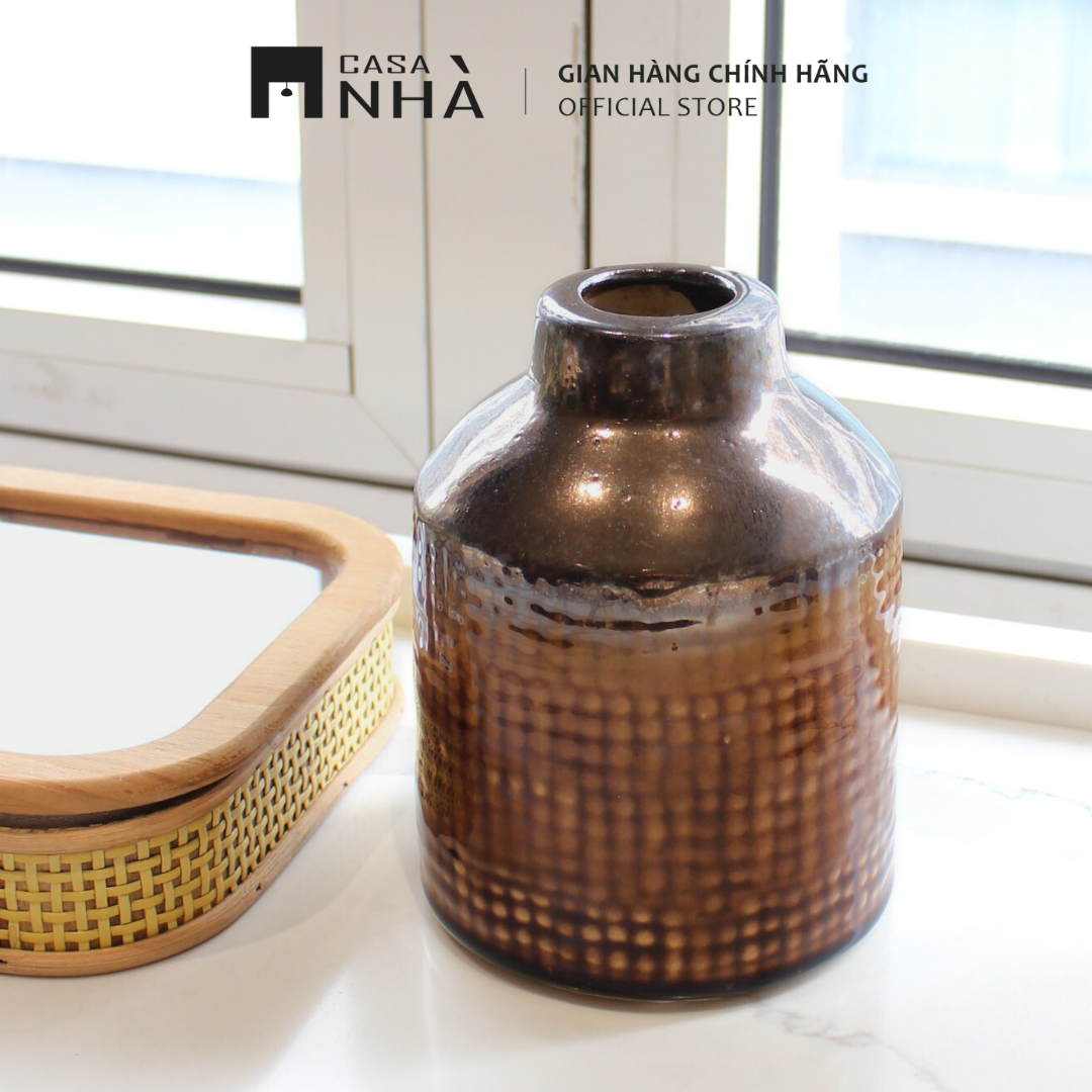 Bình gốm men rạn HẠNH - Chất Lượng Xuất Khẩu EU Được Sản Xuất Cho Thị Trường Nội Địa - Casanhà Ceramic