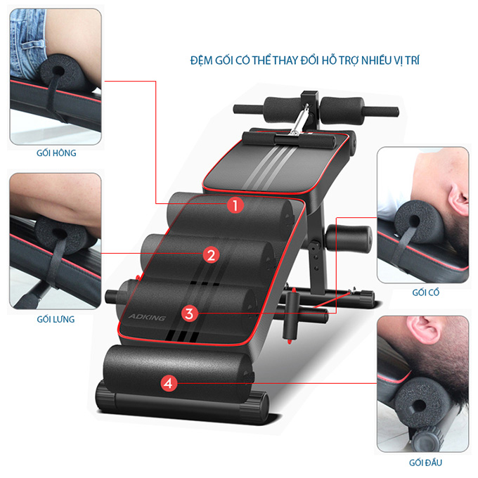 Ghế cong tập bụng Pro-178 có thể gấp gọn