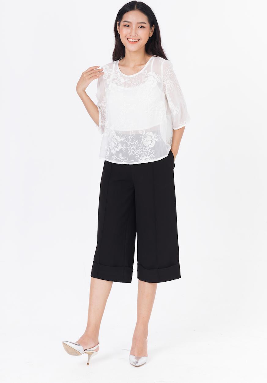 Áo Croptop Tay Lửng De Leah