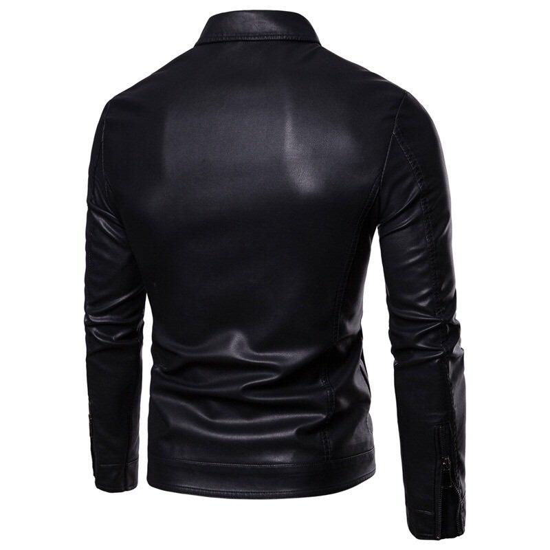 Áo khoác da nam lót vãi dù cao cấp Gapro Fashion GAKD318