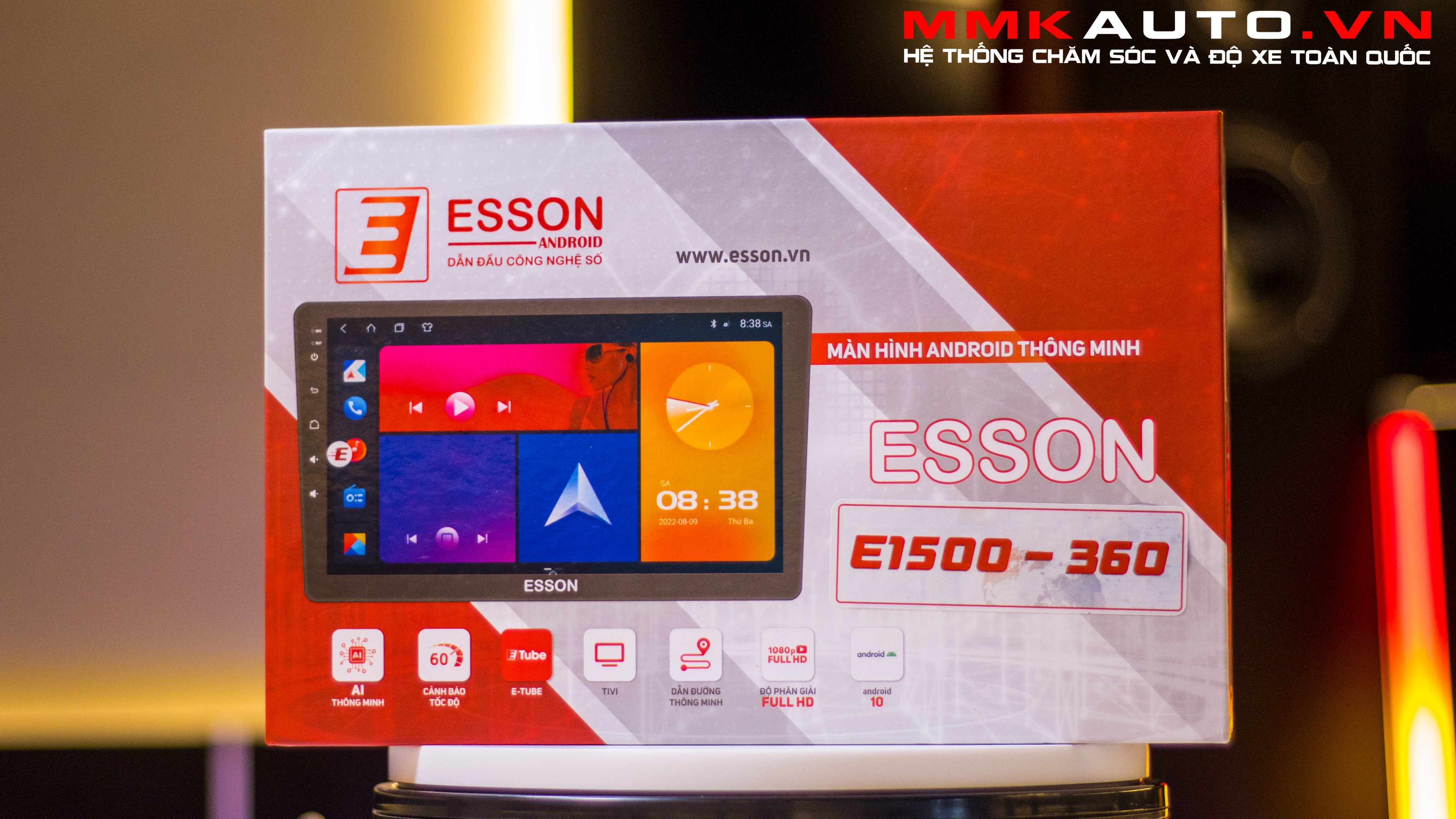 Màn hình cho xe ô tô ANDROID ESSON E1000 360 VIEW - MMKauto