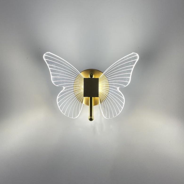 Đèn tường LED FASIO hình con bướm cao cấp trang trí nội thất hiện đại - 3 chế độ ánh sáng