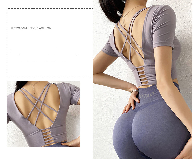 Áo croptop 2 dây sau lưng tập thể thao
