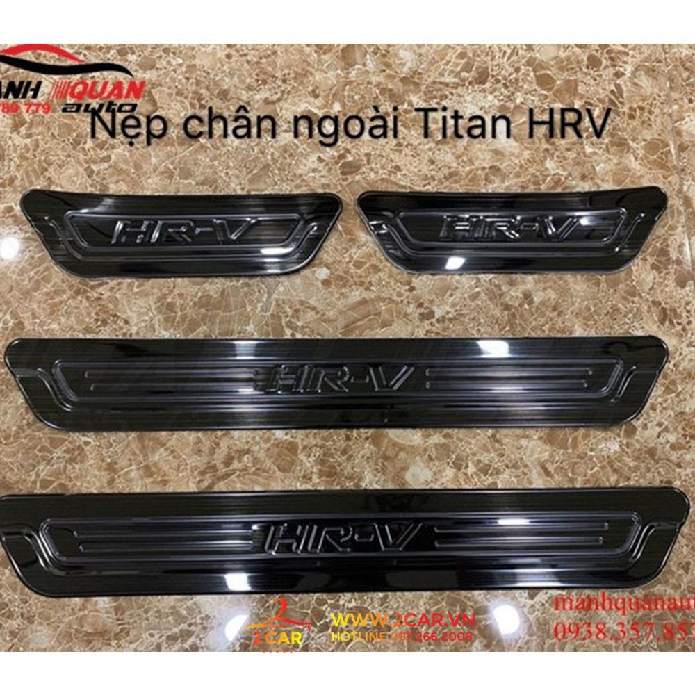 Nẹp bước chân, Ốp bậc cửa trong + ngoài Titan HONDA HRV đời 2019-2023, Hàng Cao Cấp