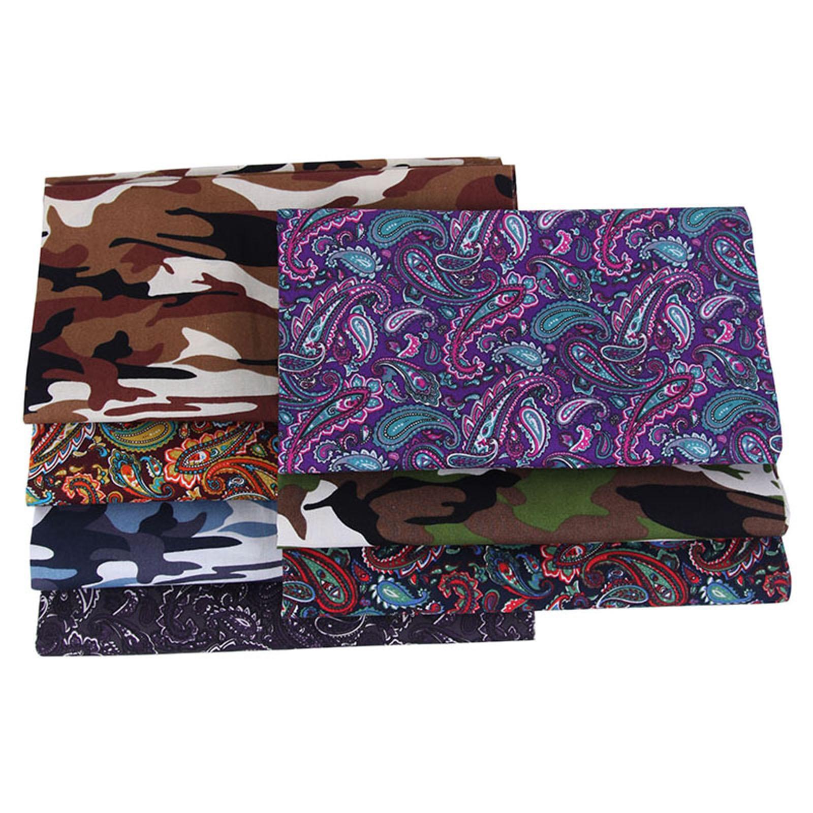 7 Pieces Sewing Fabric Cotton Fabric Handmade Square Fabric for Patchwork