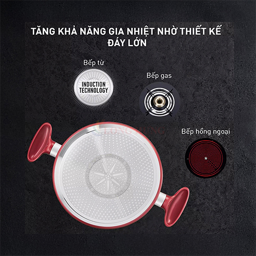 Nồi chống dính đáy từ Tefal So Chef 22cm x 4.51L G1354595 - Hàng chính hãng