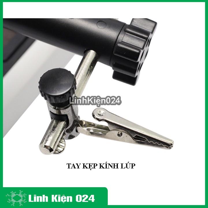 Kính Lúp Đa Năng Tay Kẹp Có Đèn 16129DC 90mm