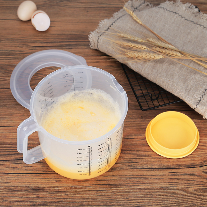 Ca đánh kem / sinh tố có vạch chia ml in đậm - 2500ml