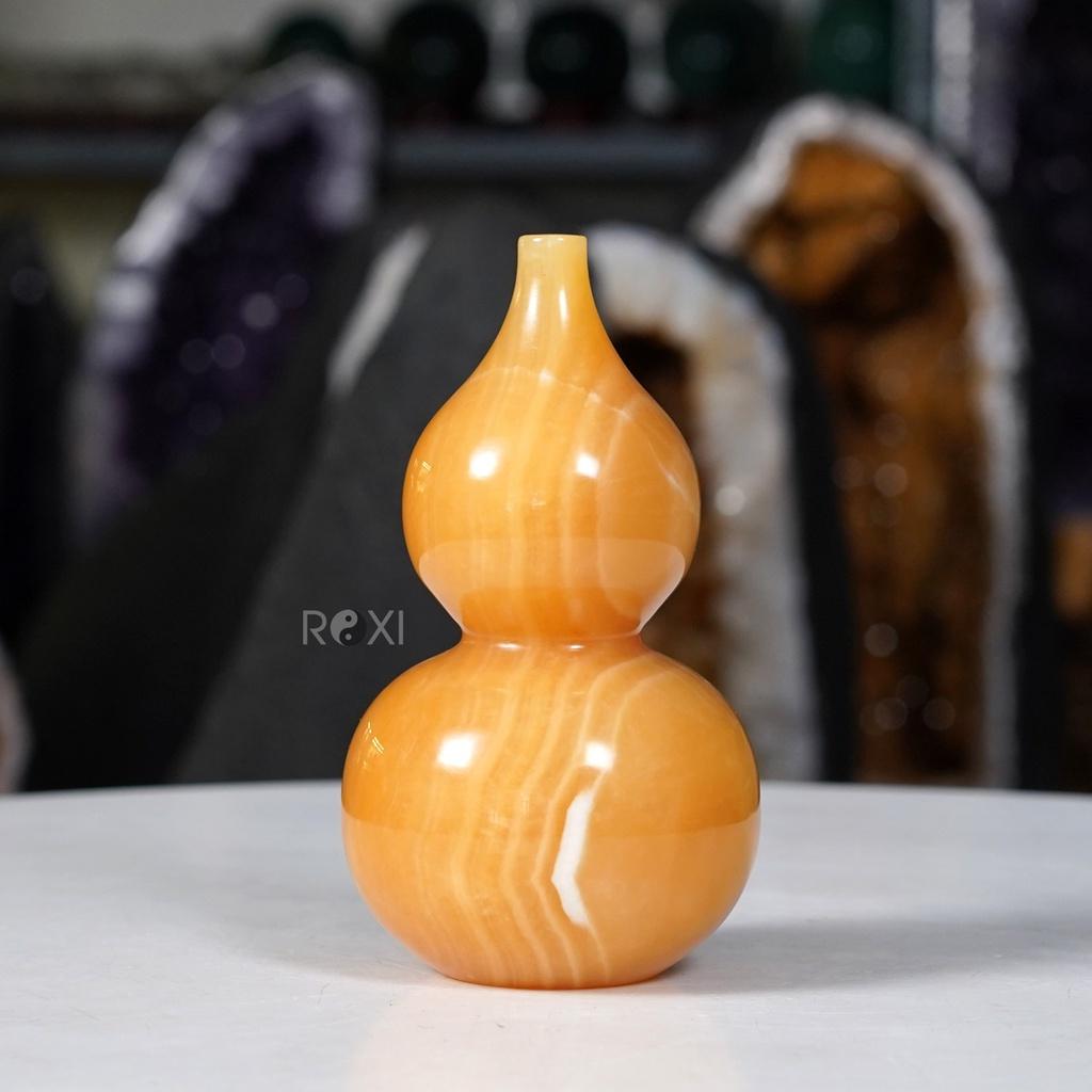 Hồ lô đá hoàng long 0,95kg - cao 15cm