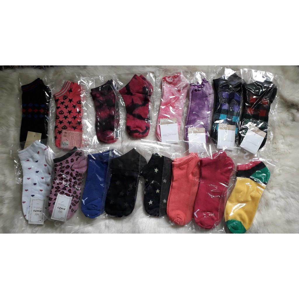 Tất nữ cổ ngắn nhiều màu  cotton ngăn mùi mồ hôi chân siêu thoáng