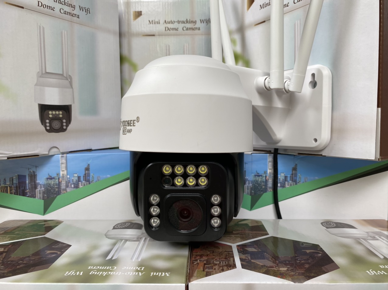 Camera Wifi Yoosee 4.0 Mpx Full HD, Dòng Ngoài Trời Xoay 360°,C12 Xem Đêm Có Màu-Đàm Thoại 2 Chiều-Phát Hiện Chuyển Động Chống Trộm-Hàng Nhập Khẩu