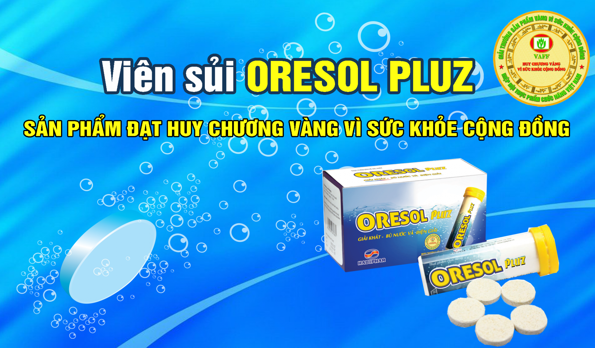 Viên sủi ORESOL Pluz Tuýp 10 viên