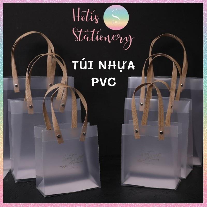 Túi nhựa trong suốt đựng quà tặng, mỹ phẩm xinh xắn