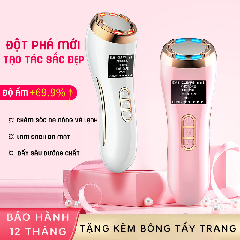 Búa Điện Di Nóng Lạnh Mát Xa Mặt Đẩy Tinh Chất Massage Chăm Sóc Da Toàn Diện XGY-013